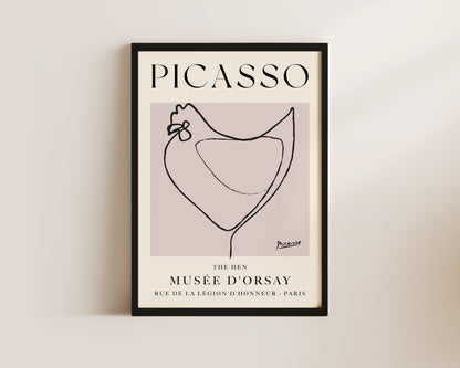 Picasso The Hen Art Wall Art Print