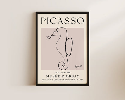 Picasso The Seahorse Art Wall Art Print