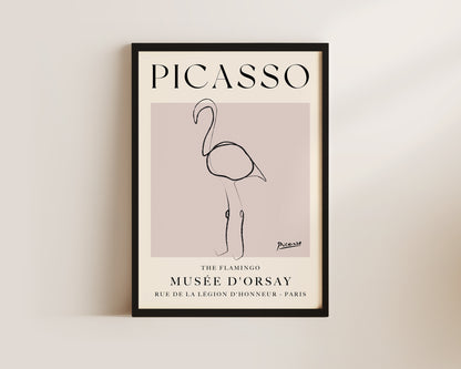 Picasso The Flamingo Art Wall Art Print
