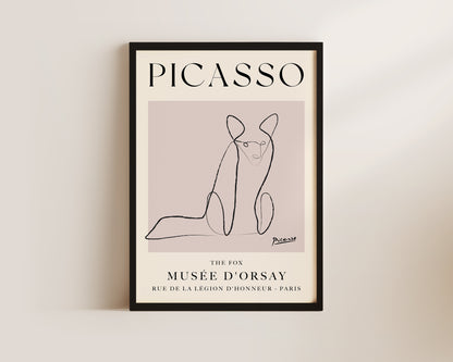 Picasso The Fox Art Wall Art Print
