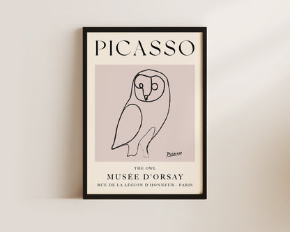 Picasso The Owl Art Wall Art Print