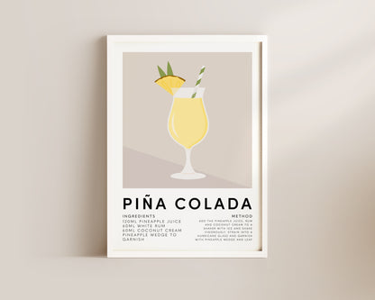 Pina Colada Wall Art Print
