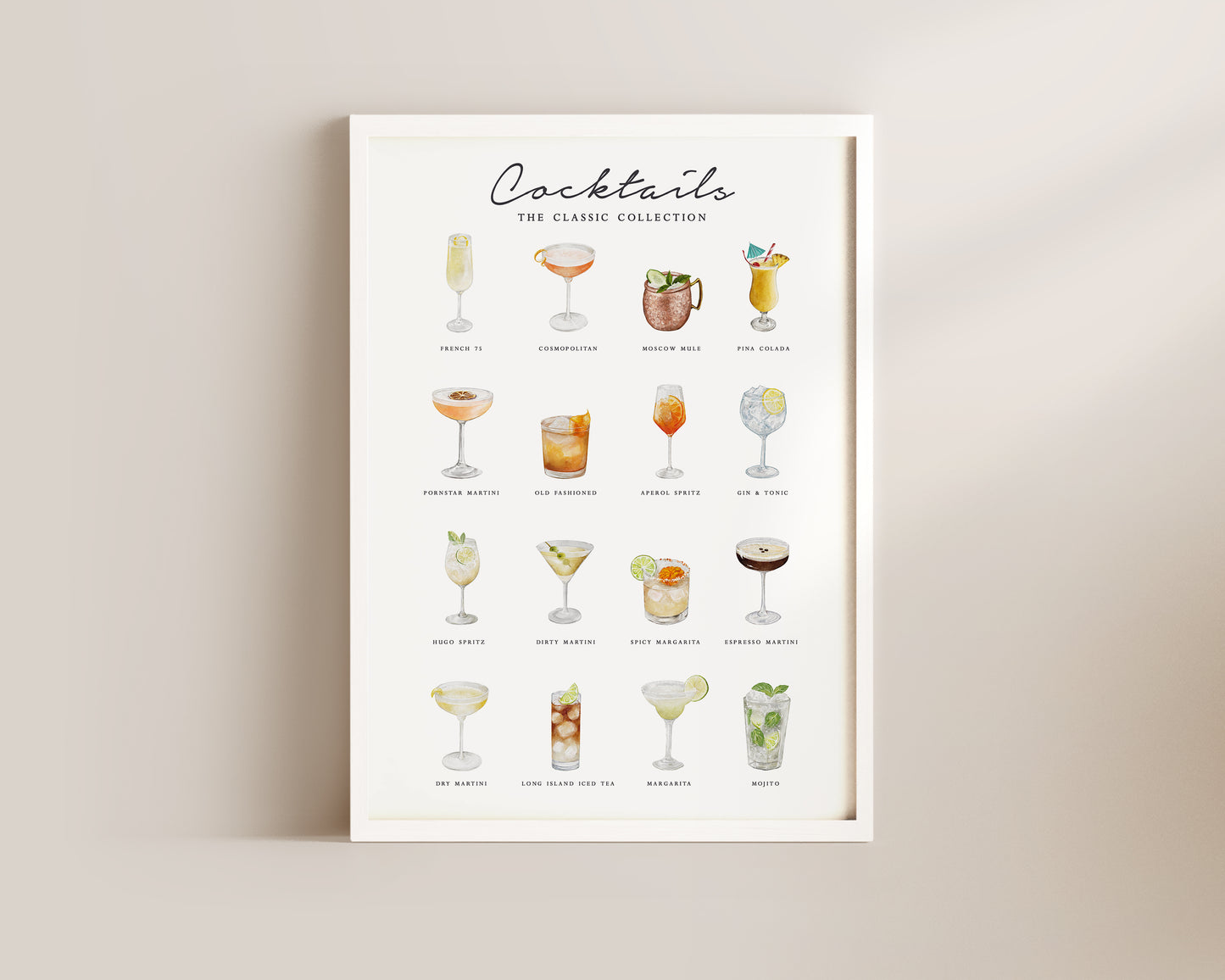 Cocktail Menu Poster