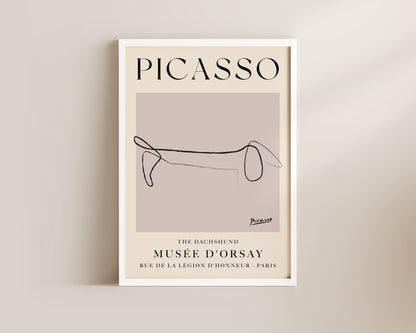 Picasso The Dog Art Wall Art Print