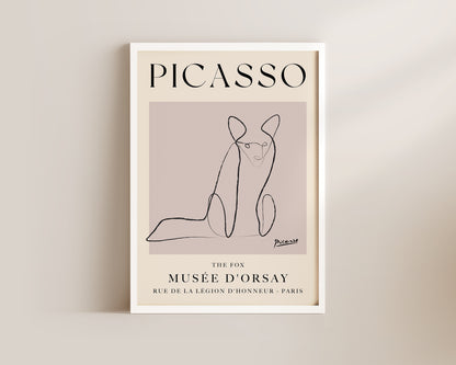 Picasso The Fox Art Wall Art Print