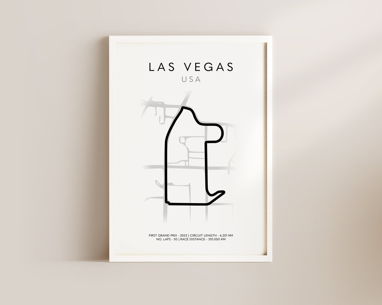 F1 Las Vegas Grand Prix Art Poster