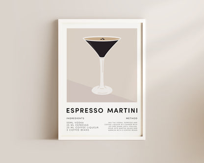 Espresso Martini Wall Art Print