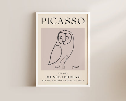 Picasso The Owl Art Wall Art Print