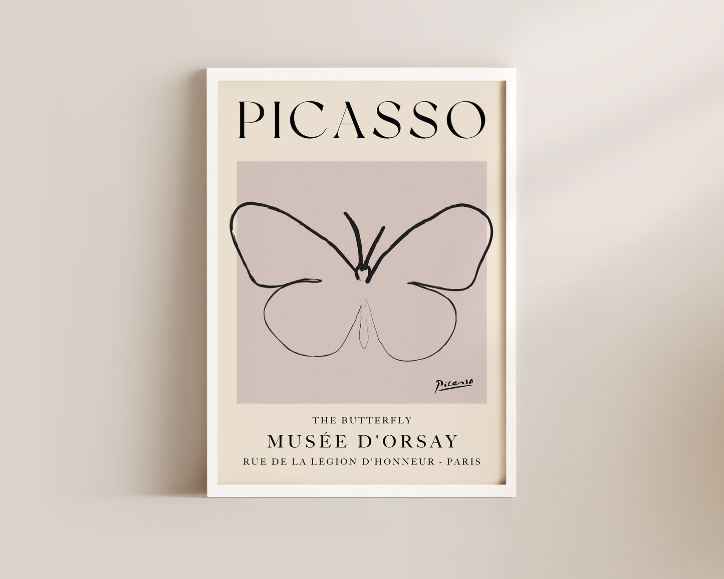 Picasso Butterfly Art Print