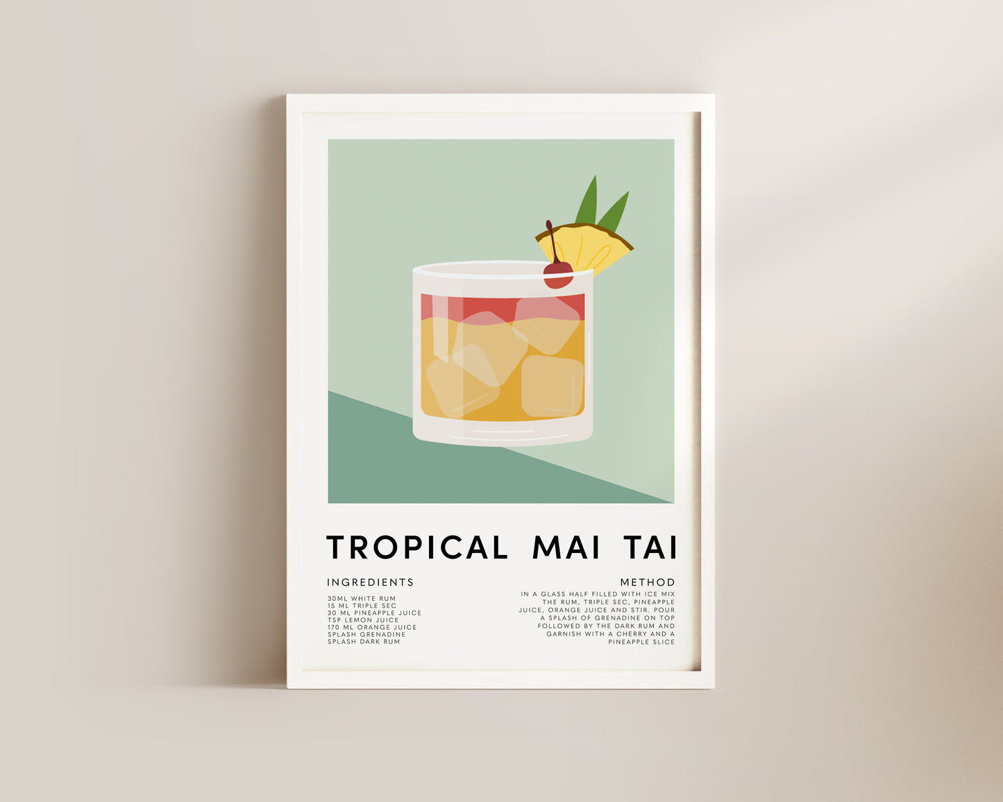 Tropical Mai Tai Print