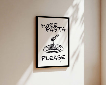 More Pasta Please Wall Art Print