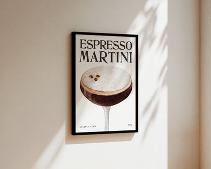 Espresso Martini Wall Art Print