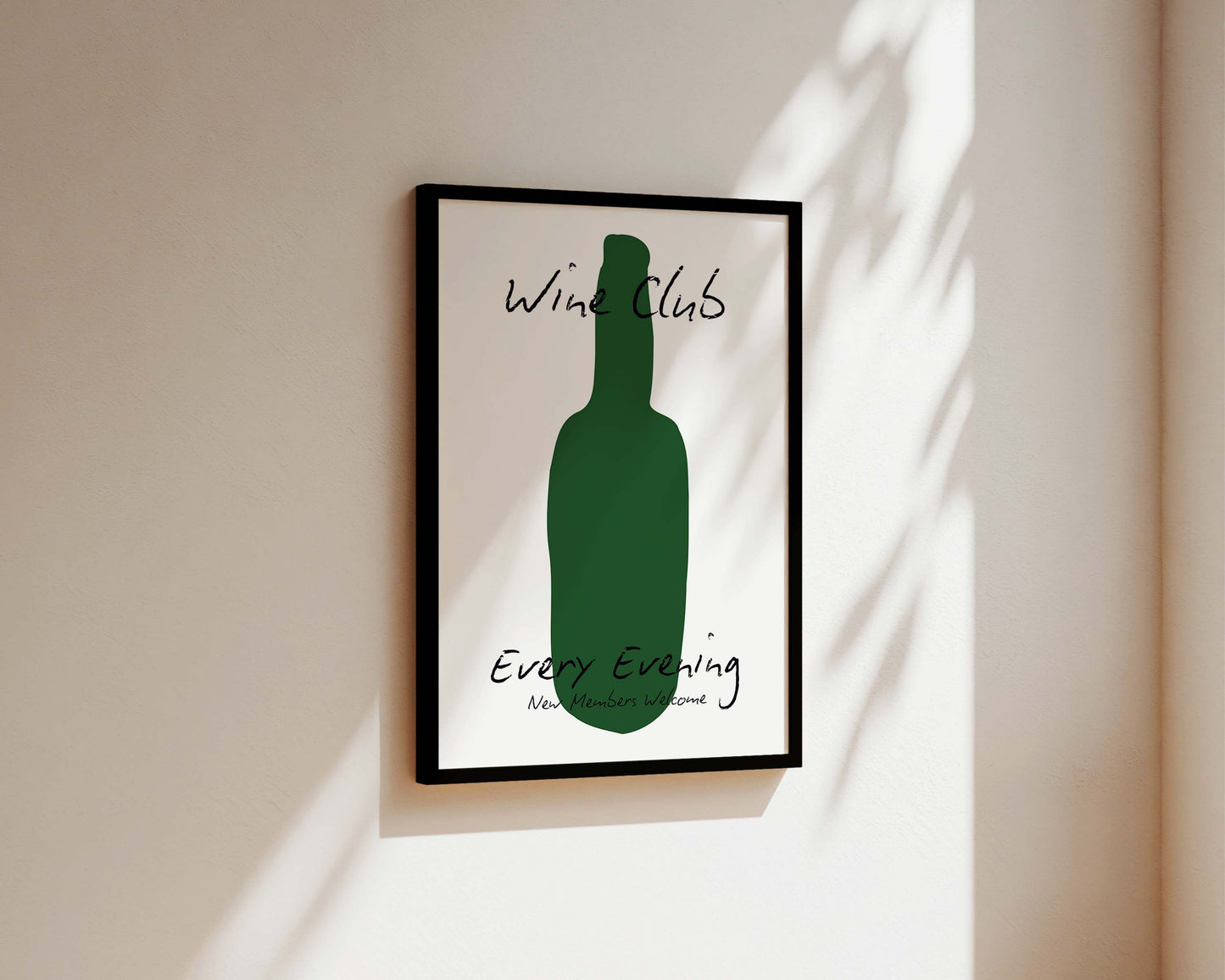 Wine Club Bottle Print