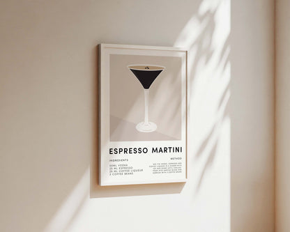 Espresso Martini Wall Art Print