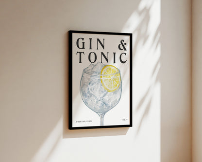 Gin & Tonic Wall Art Print