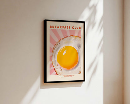 Breakfast Club Egg Wall Art Print