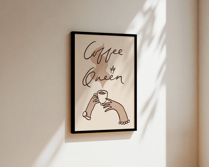 Coffee Queen Wall Art Print