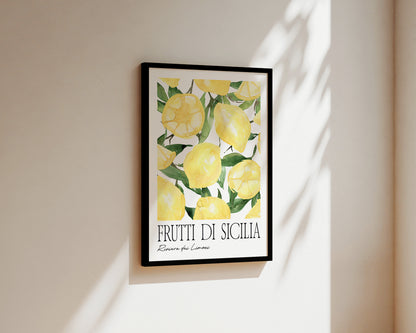 Frutti Di Sicillia Lemon Art Wall Art Print