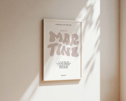 Dirty Martini Wall Art Print
