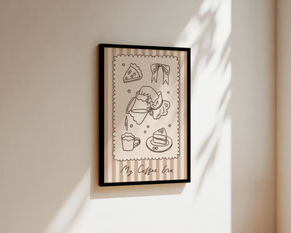 My Coffee Era Wall Art Print