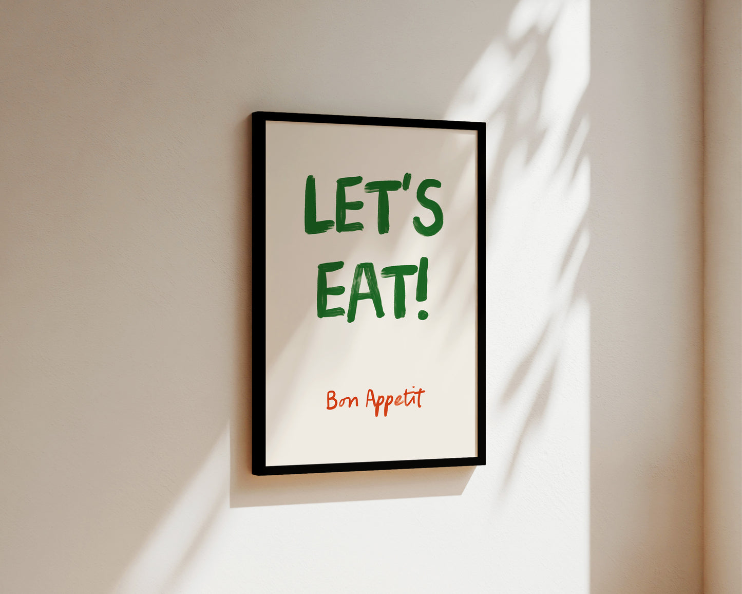 Let's Eat Green Poster