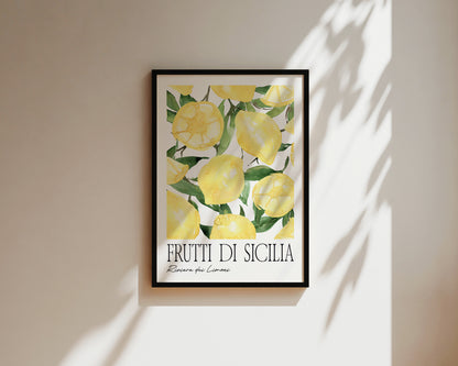 Frutti Di Sicillia Lemon Art Wall Art Print