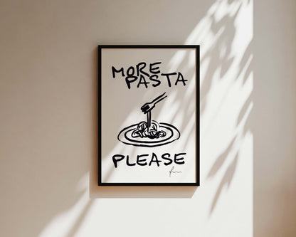 More Pasta Please Wall Art Print