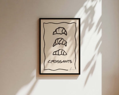 Croissants Wall Art Print