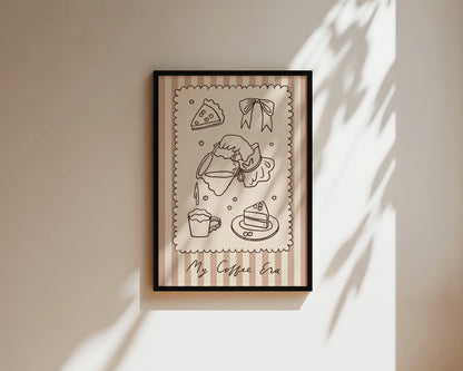 My Coffee Era Wall Art Print
