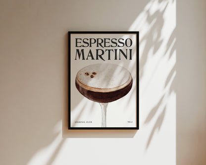 Espresso Martini Wall Art Print