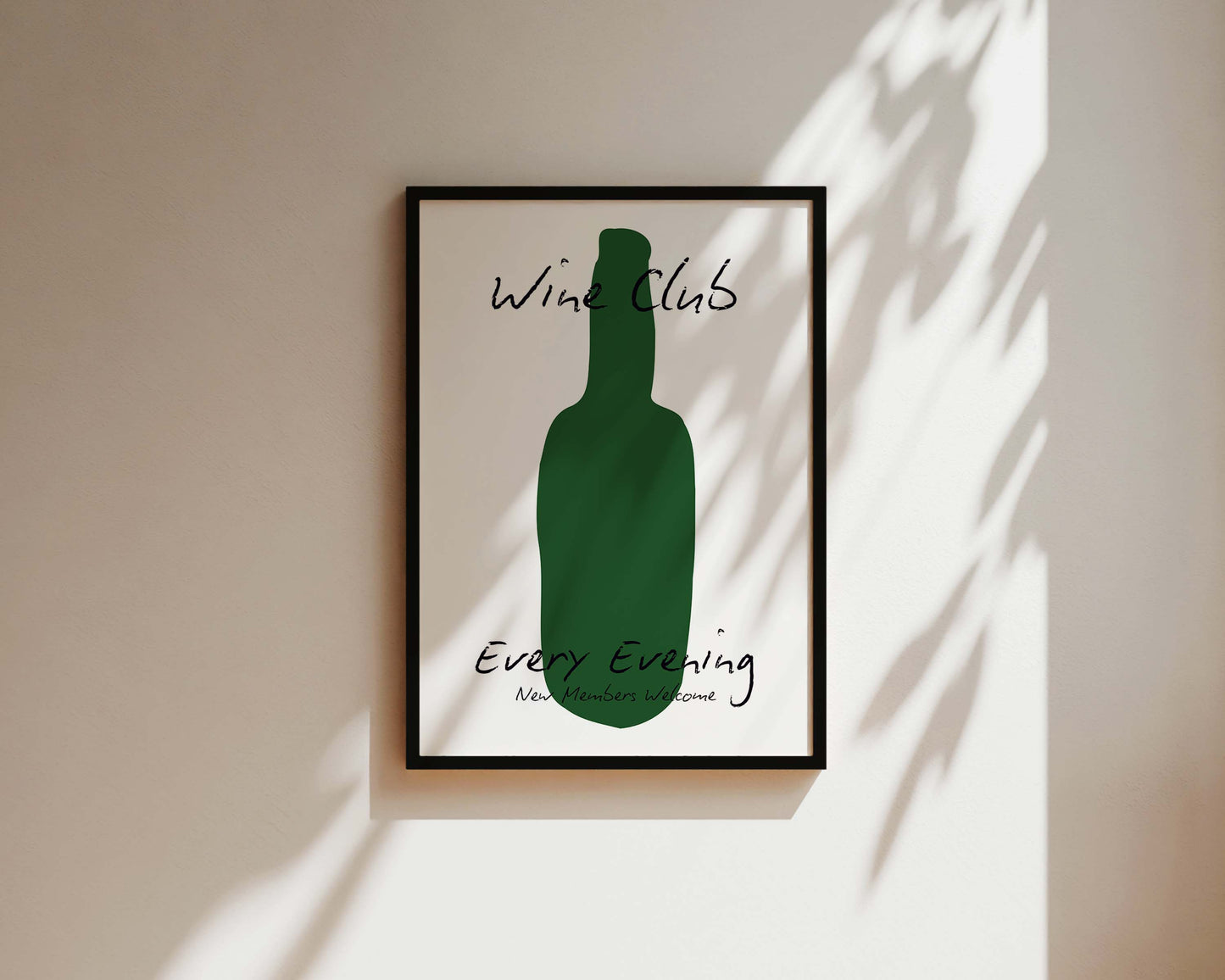 Wine Club Bottle Print