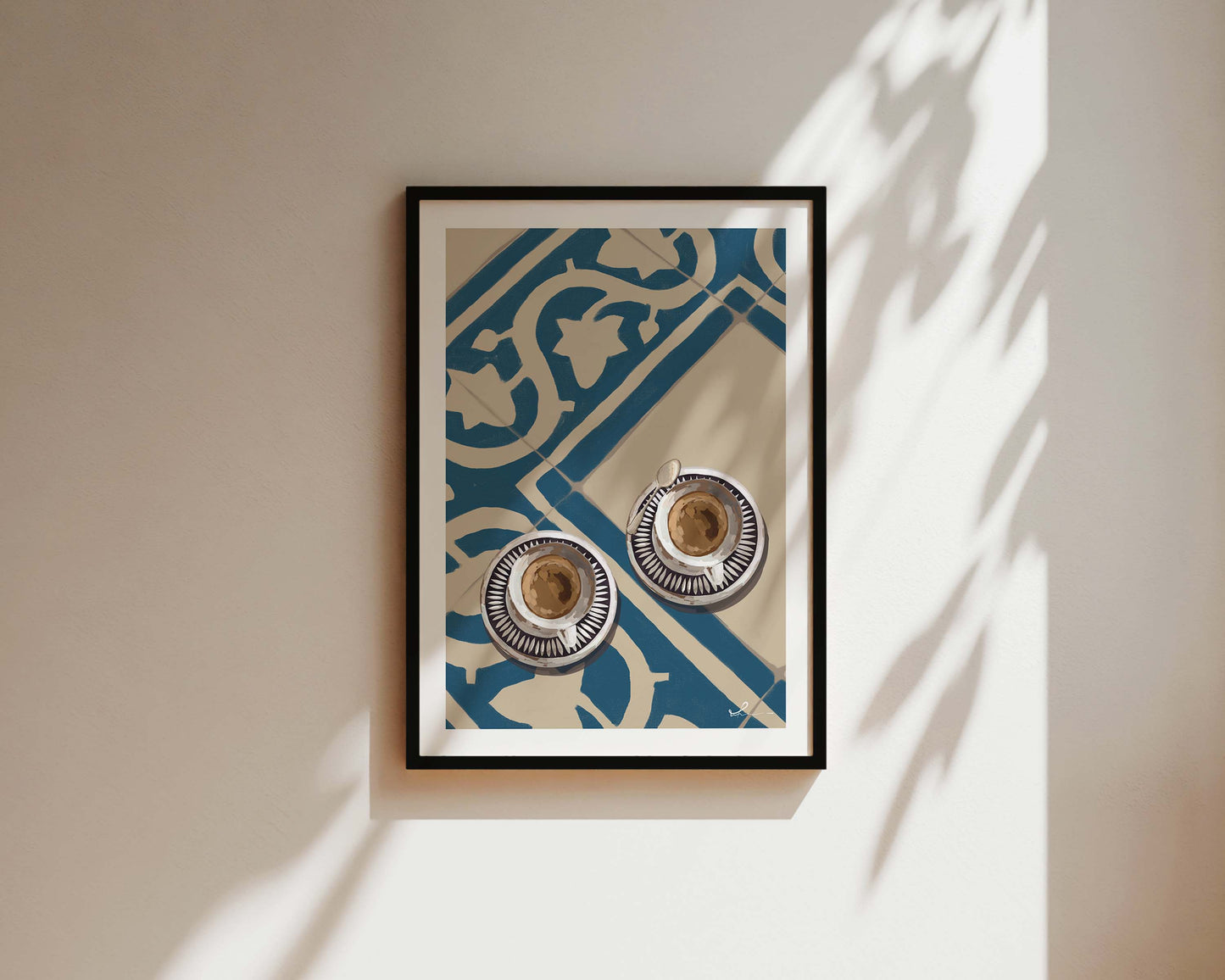 Two Cups Of Coffee Print