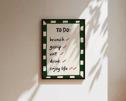 To Do List Wall Art Print