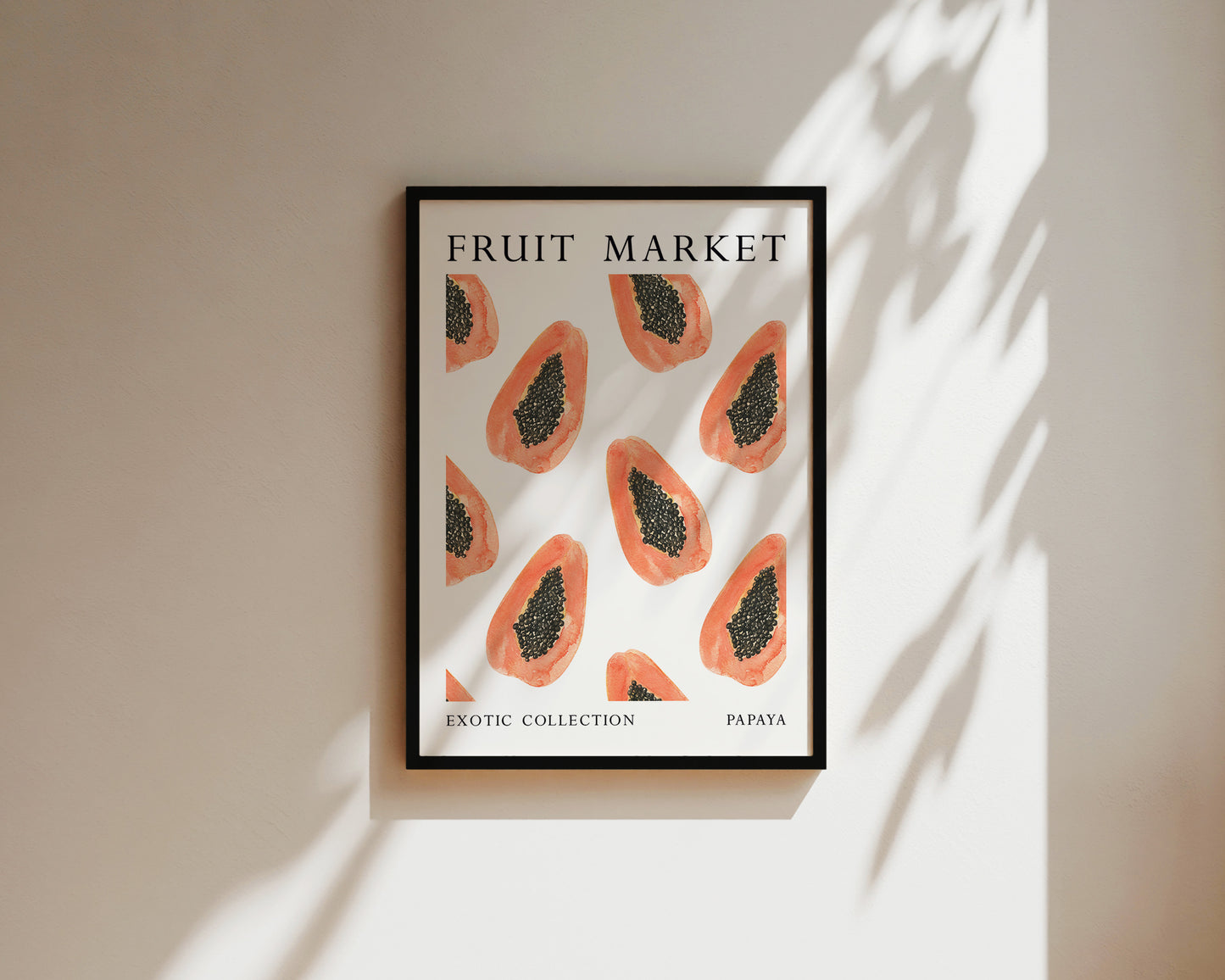 Fruit Market Papaya Art Print