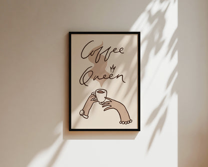 Coffee Queen Wall Art Print