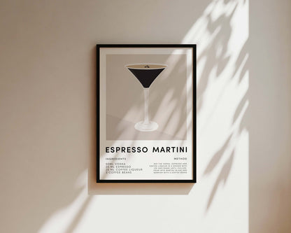 Espresso Martini Wall Art Print