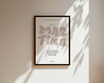 Dirty Martini Wall Art Print