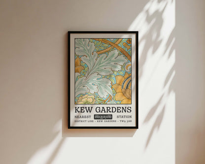 Kew Gardens Light Blue Tapestry Art Wall Art Print