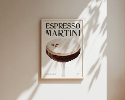 Espresso Martini Wall Art Print
