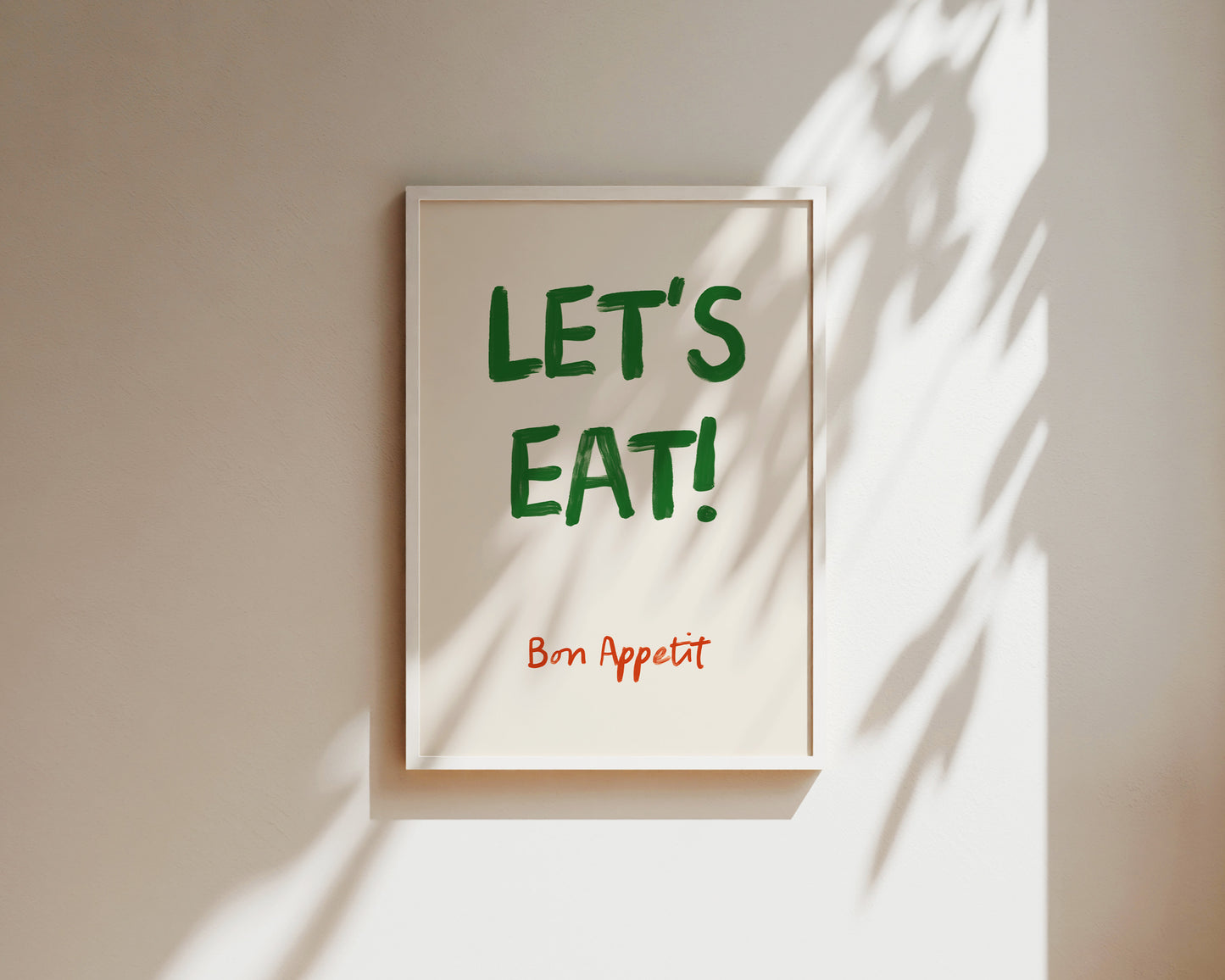 Let's Eat Green Poster