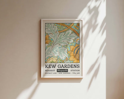 Kew Gardens Light Blue Tapestry Art Wall Art Print