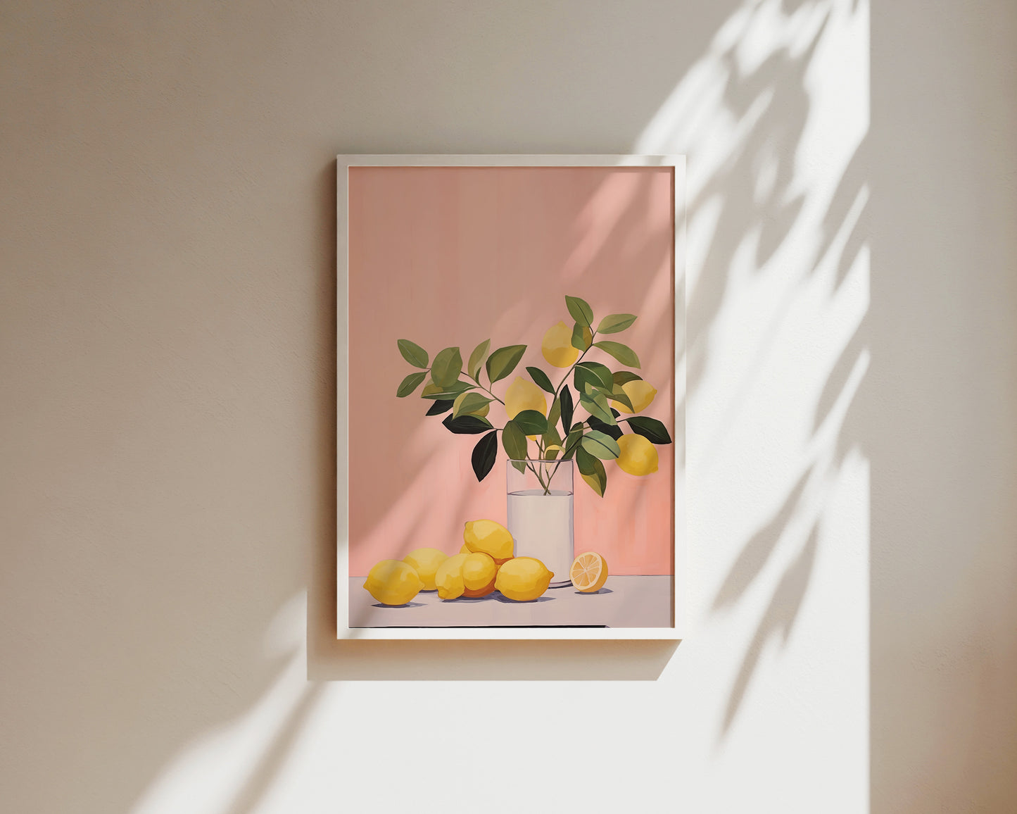 Pink Lemons Art Print