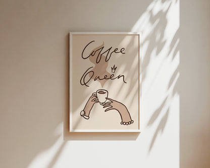 Coffee Queen Wall Art Print