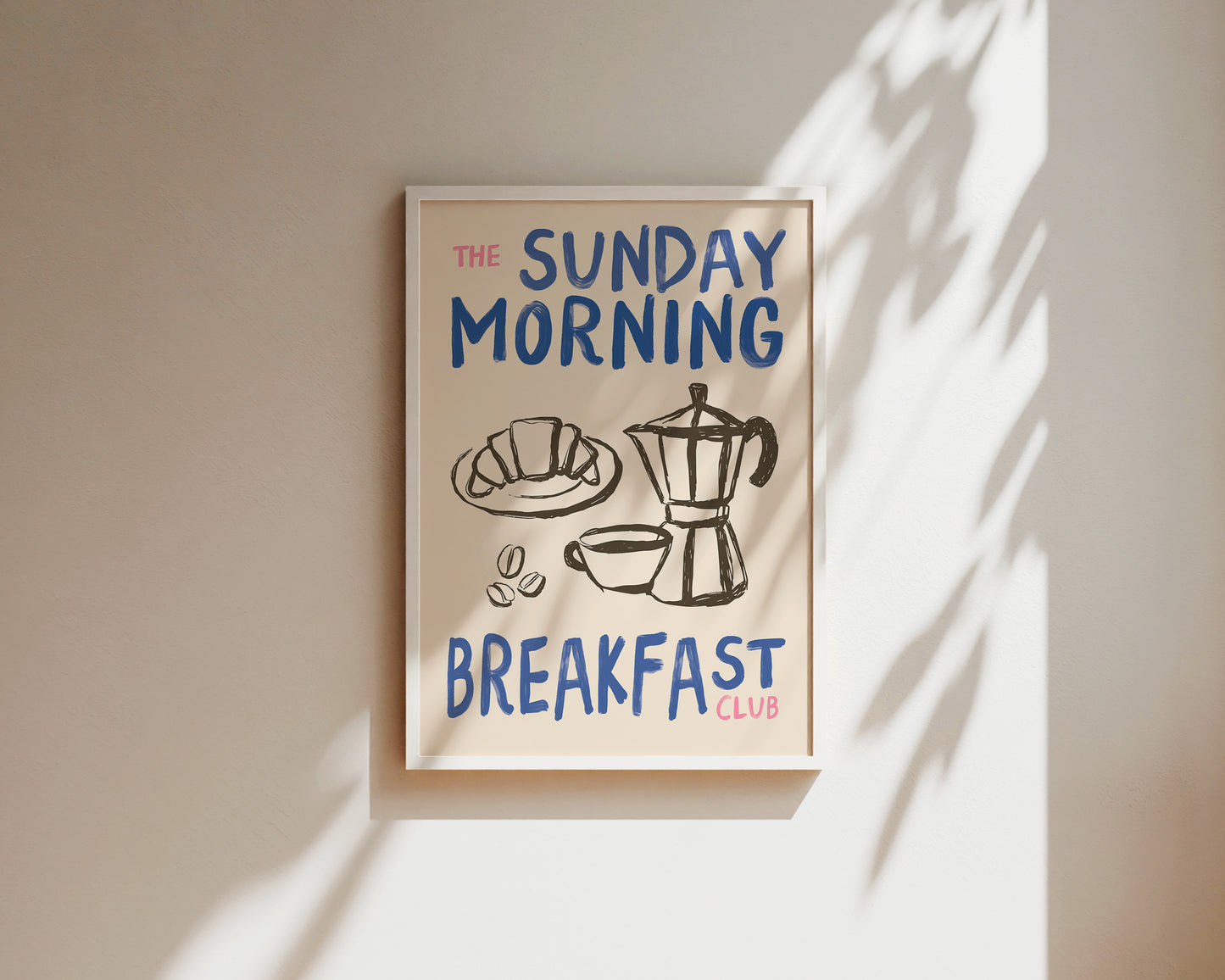 Sunday Morning Breakfast Club In Blue Print