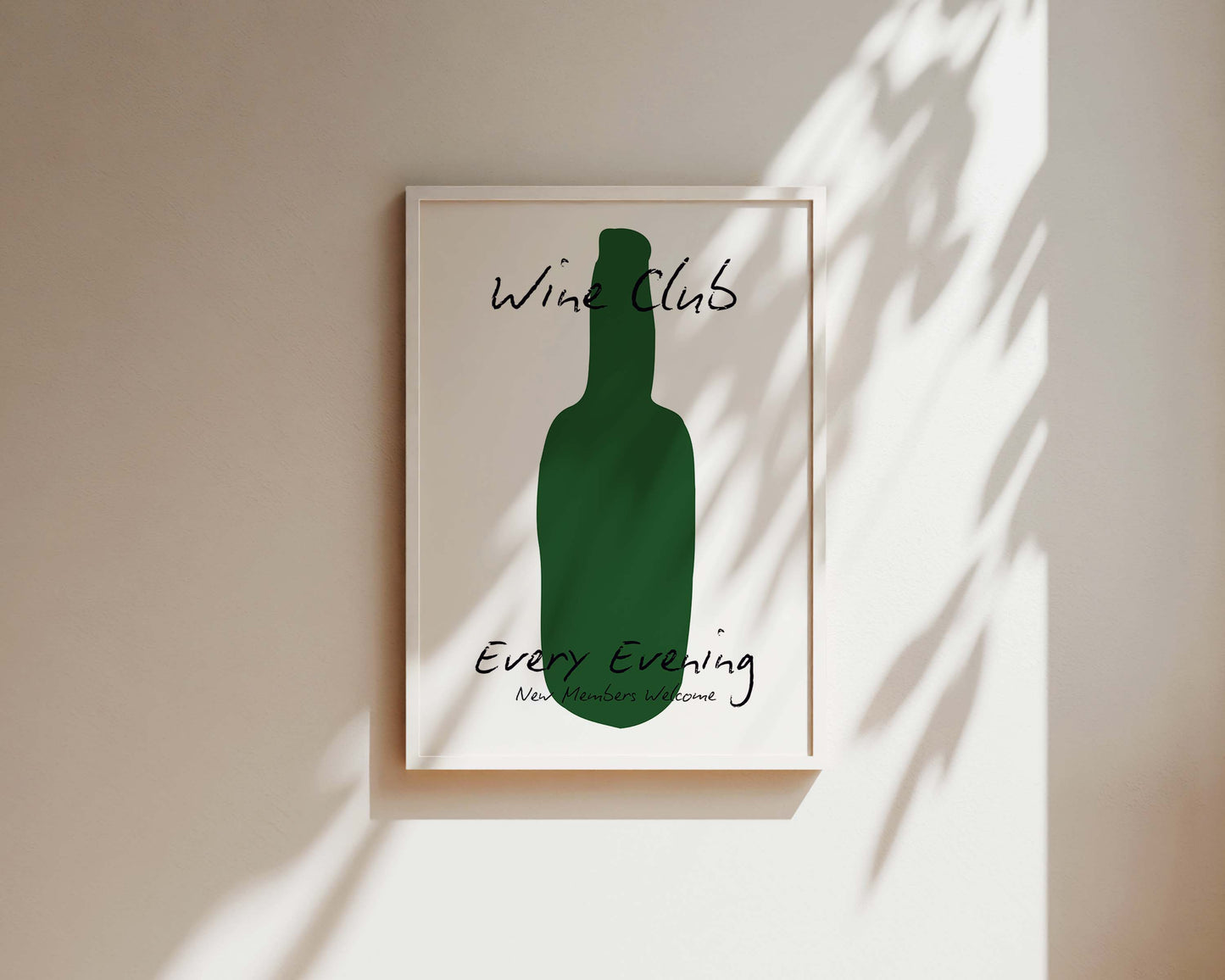 Wine Club Bottle Print