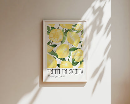 Frutti Di Sicillia Lemon Art Wall Art Print