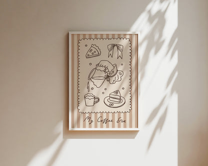 My Coffee Era Wall Art Print