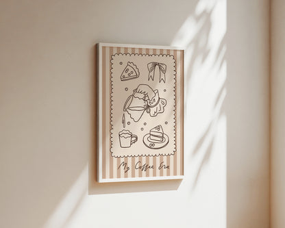 My Coffee Era Wall Art Print