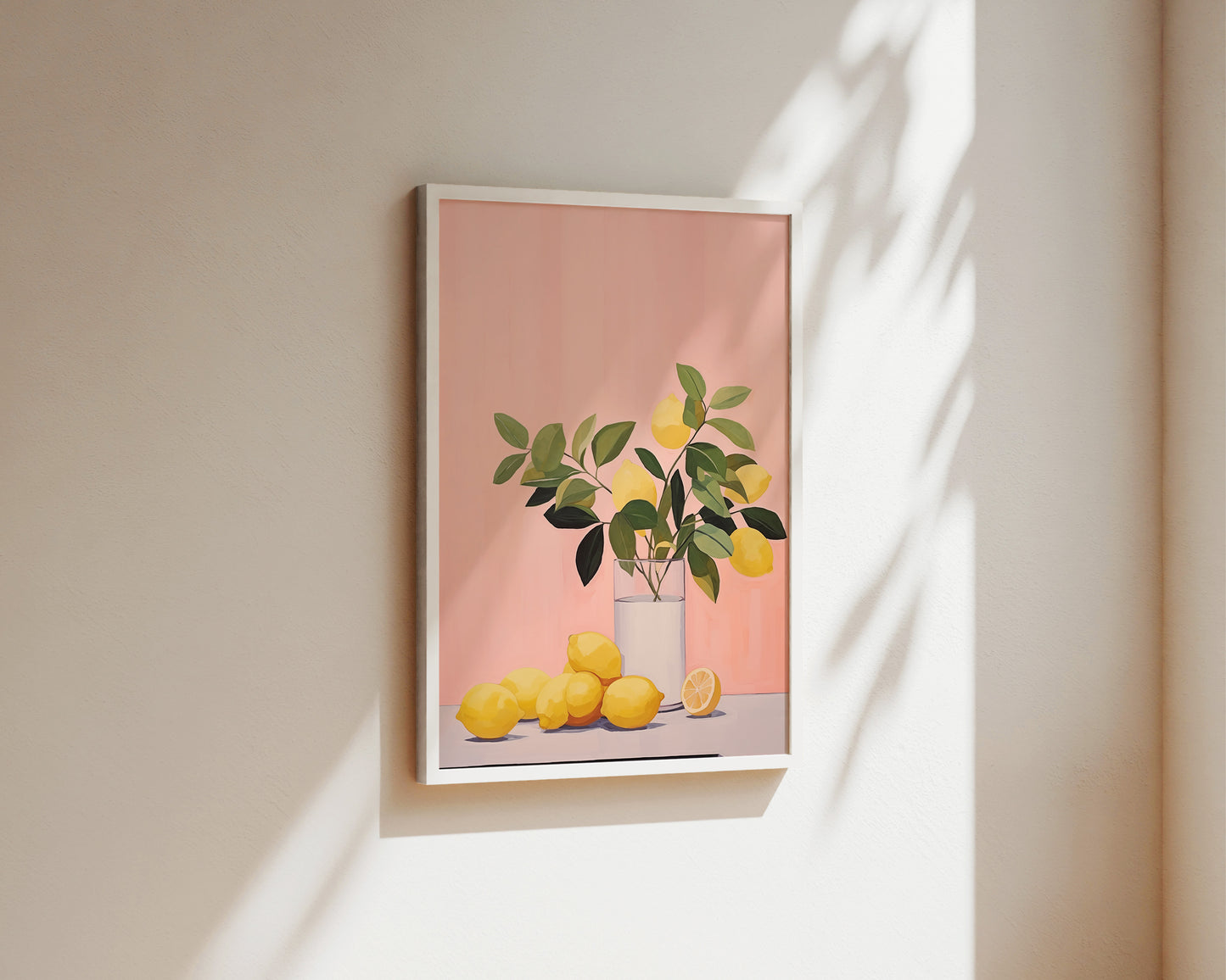 Pink Lemons Art Print