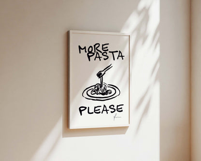 More Pasta Please Wall Art Print